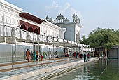 Amritsar - the Golden Temple - the Parikrama, the circuit aroud the Pool of Nectar where Sikh pilgrims bathe.